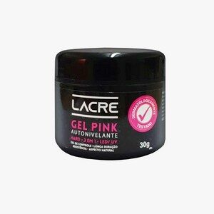 GEL PINK LACRE AUTONIVELANTE HARD 3 EM 1 LED/UV 24g