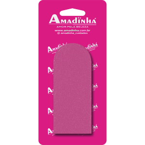 LIXA PEDICURE ROSA MEDIA C/ 12 UNIDS AMADINHA