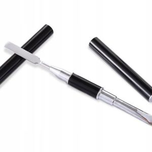 Pincel Polygel com Espátula Fan Nails PRETO FUP0002