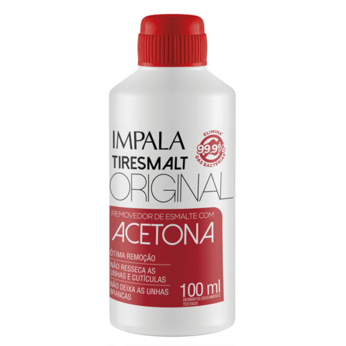 Removedor de Esmalte Com Acetona Tiresmalt Original 100ml