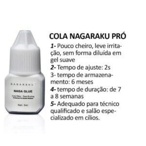 Cola Nagaraku Prata Premium Ultimate Bond Extensão Cilios 5ml - Image 2