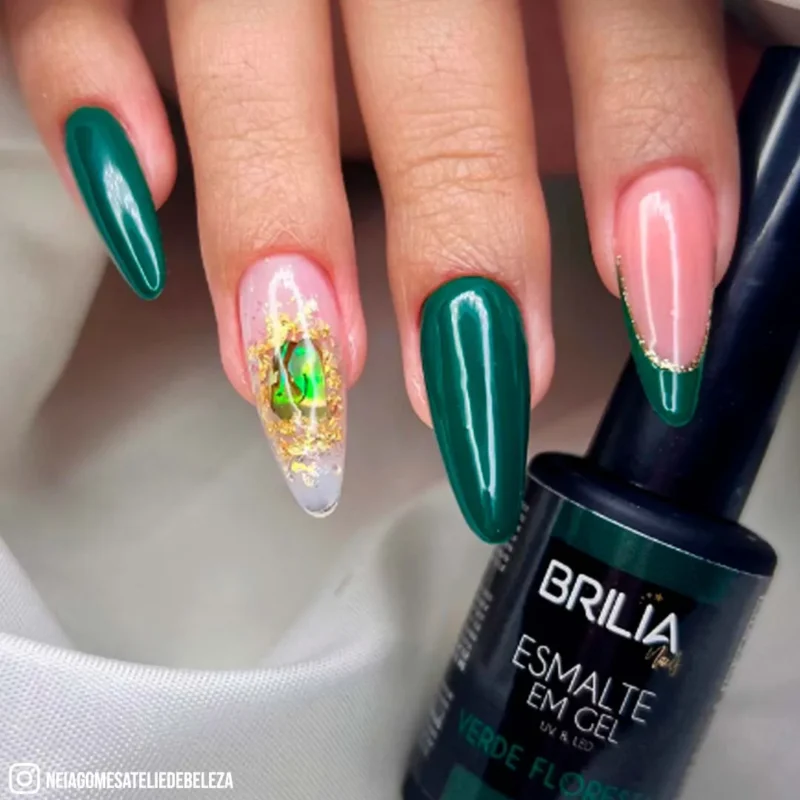 Esmalte em Gel - Brilia Nails - Verde Floresta 10g - Image 2