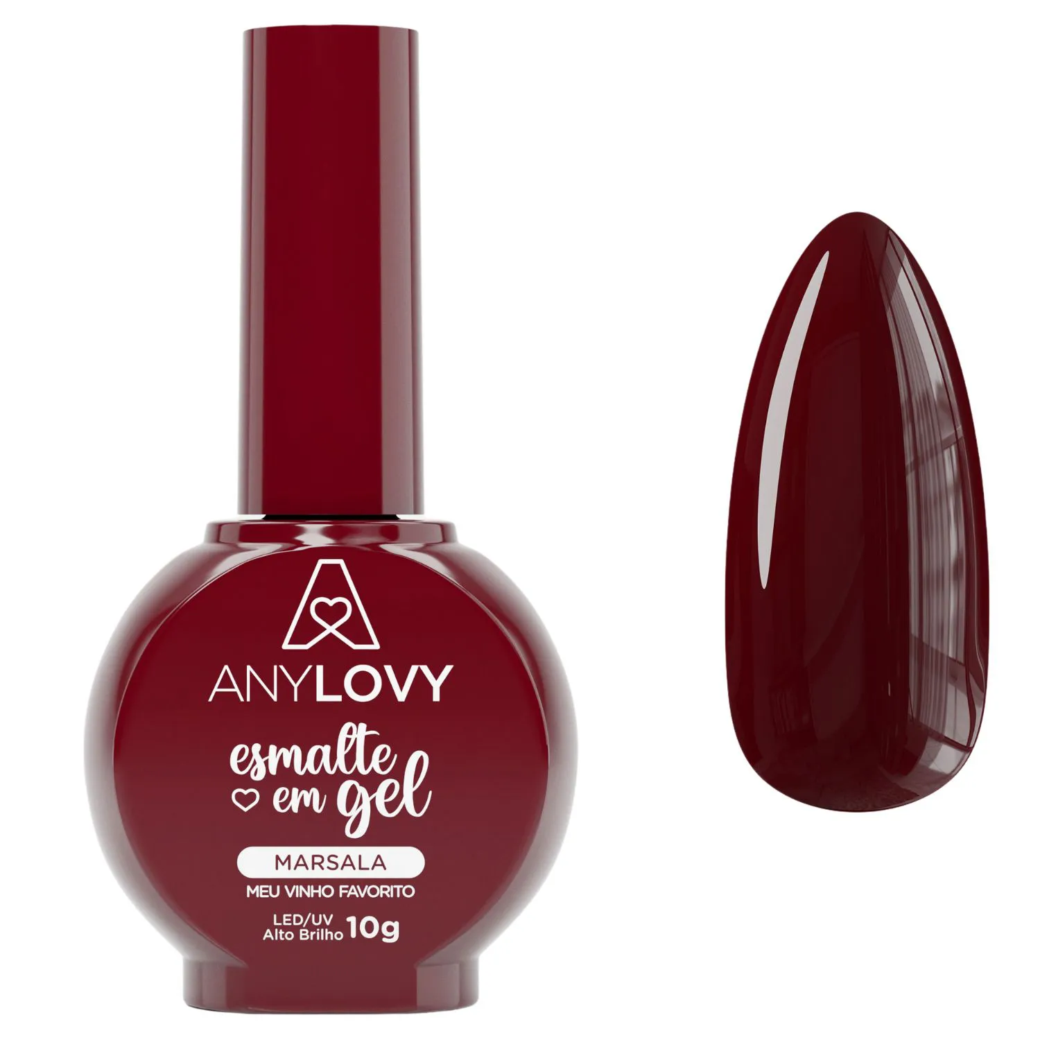 Esmalte em Gel ANYLOVY Marsala Meu Vinho Favorito 10g