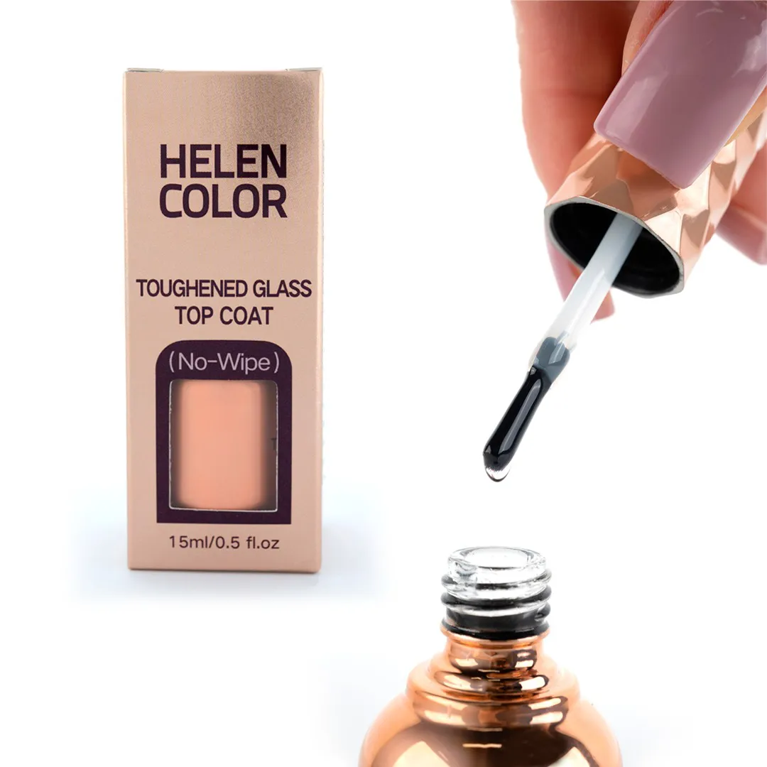 Top Coat Toughened Glass HELEN COLOR 15ml - Imagem 2