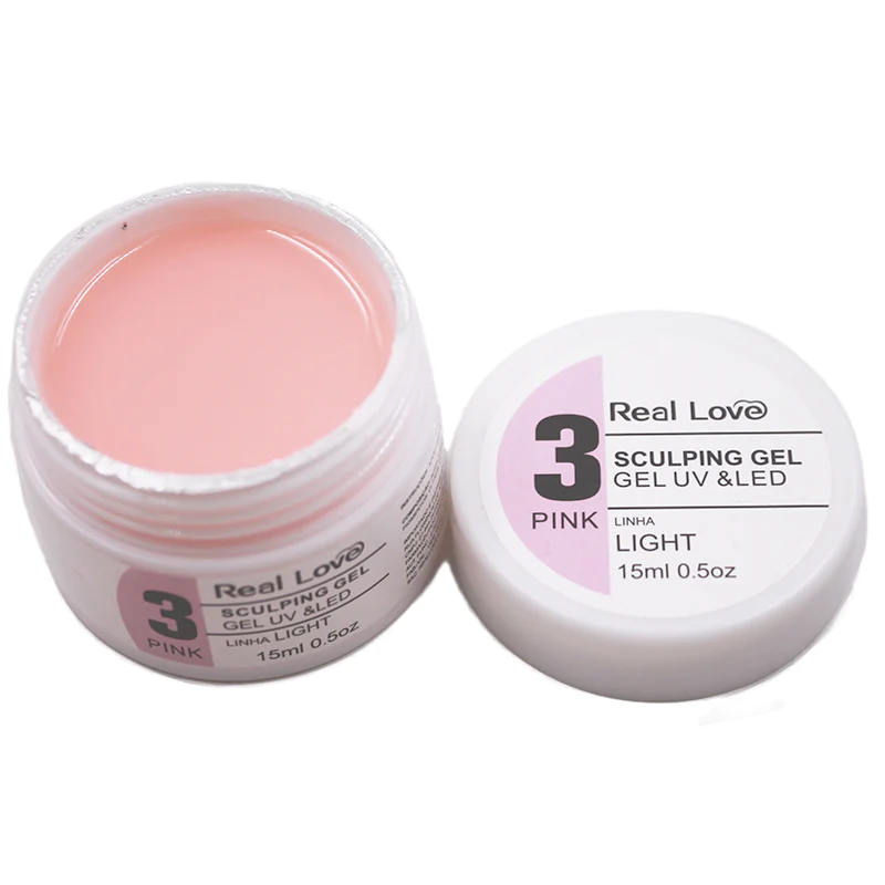 Gel Linha LIGHT Sculping 3 Pink 15ml – Real Love – Usina das Unhas