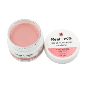 Gel Sculpting #16 Nude Para Unhas Com Glitter 15ml - Real Love