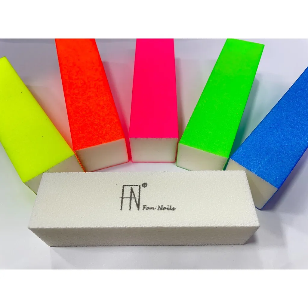 Lixa Bloco Neon Fan Nails