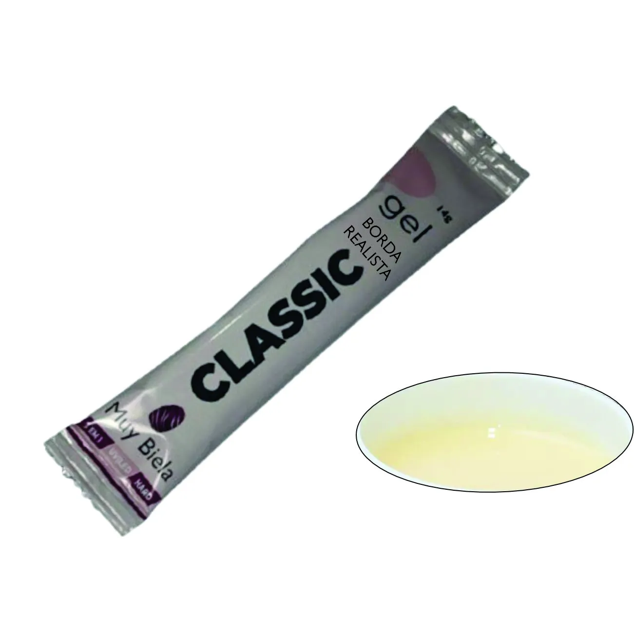 Sachê Gel Classic Borda Realista Muy Biela 14g