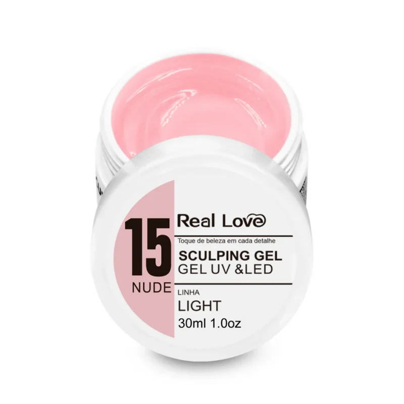 Gel Linha LIGHT Sculping 15 Nude 30ml - Real Love