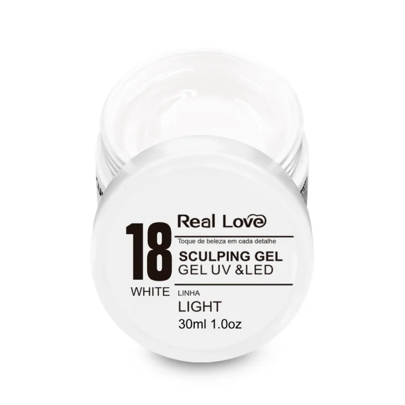 Gel Linha LIGHT Sculping 18 White 30ml - Real Love