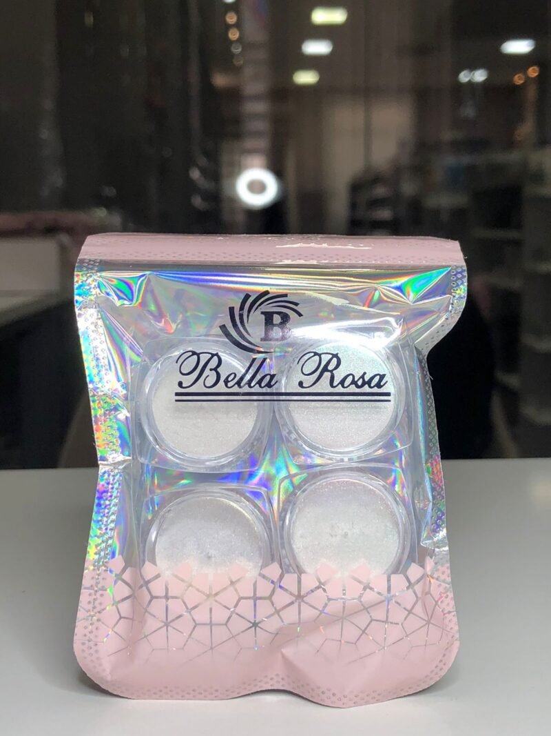 Kit Decoração Pó Sereia BELLA ROSA 4 Unidades