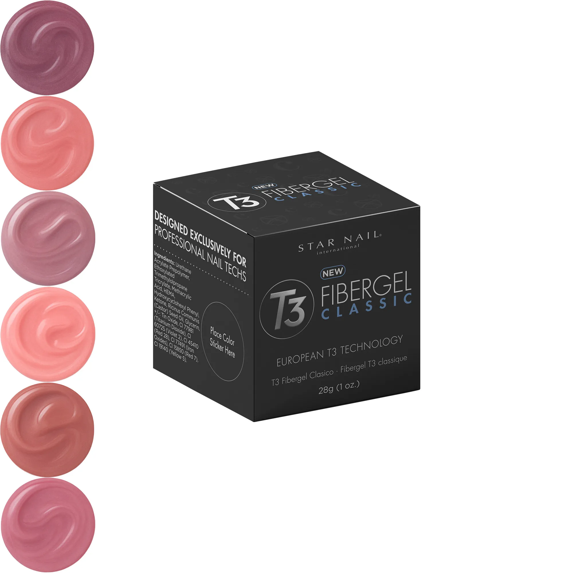 Gel T3 Fibergel Baby Nude CUCCIO 28g - Imagem 3