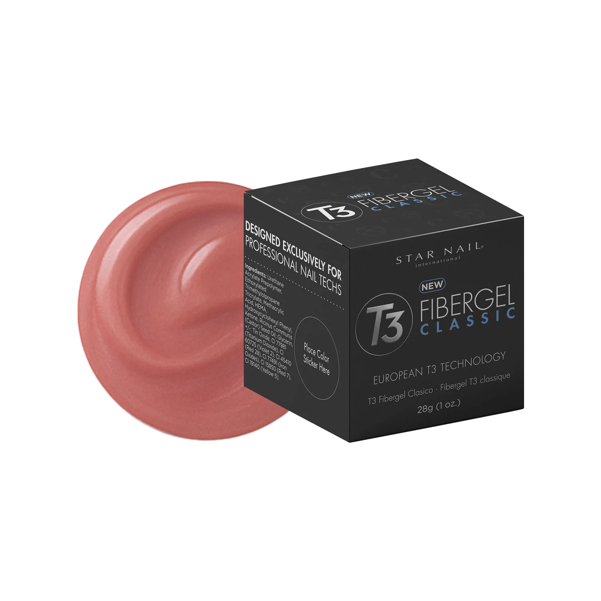 Gel T3 Fibergel Dark Nude CUCCIO 28g