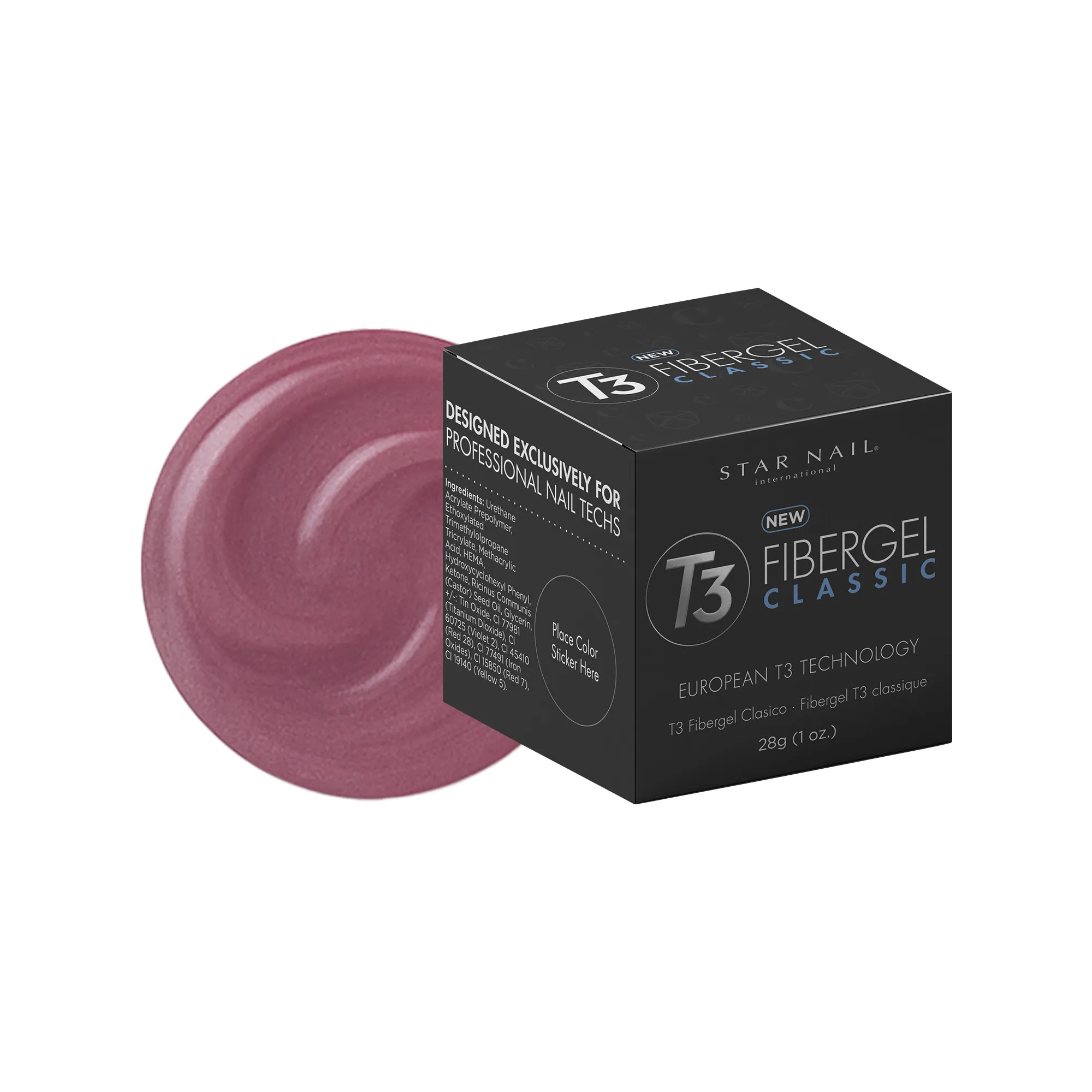 Gel T3 Fibergel Dark Pink CUCCIO 28g