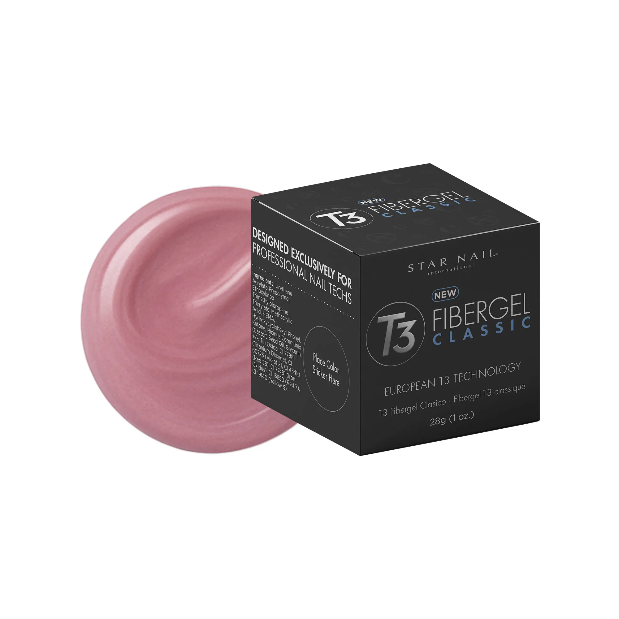 Gel T3 Fibergel Natural Pink CUCCIO 28g