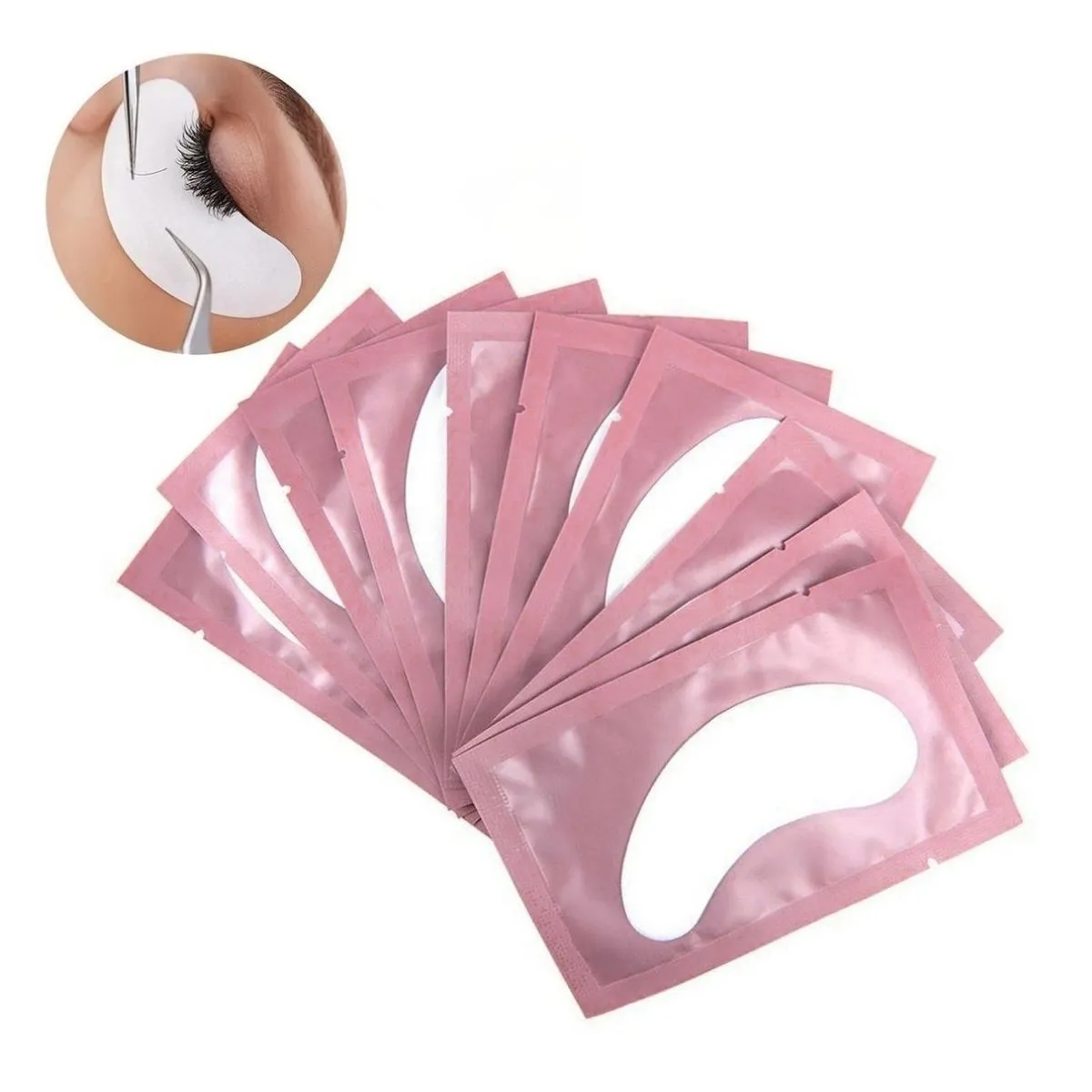 Protetor de Pálpebras Pads Gel Para Cílios - 1 Par
