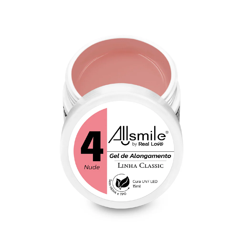 Gel Real Love 15ml Linha Classic Allsmile Cor 04 Nude