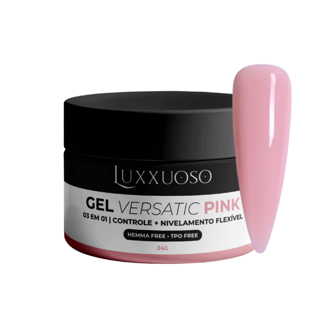 Gel Versatic 03 em 01 Pink - HEMA e TPO Free - Luxxuoso 24g