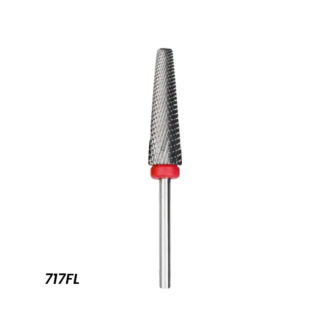 Broca Tungstênio 717FL Cônica Topo Reto Brilia Nails