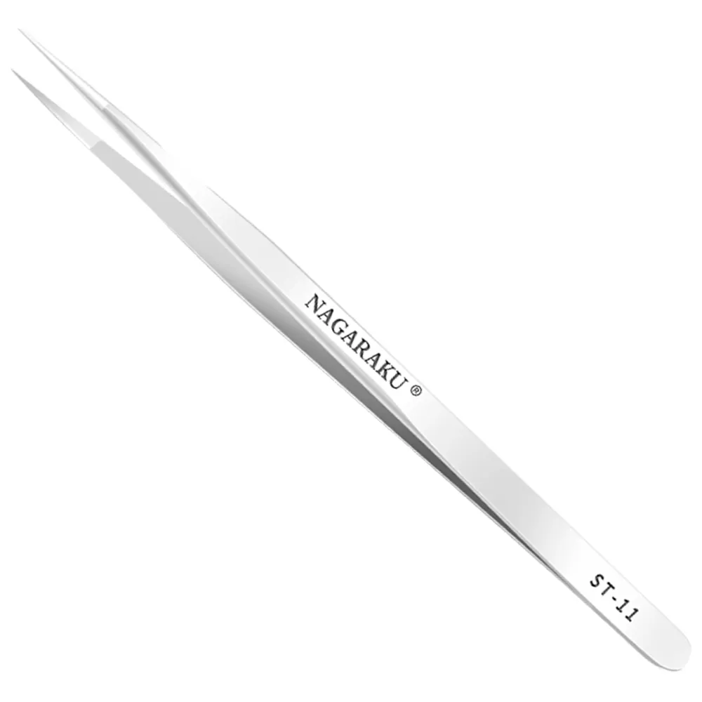 Pinça Nagaraku Extensão de Cílios Slim Reta ST-11