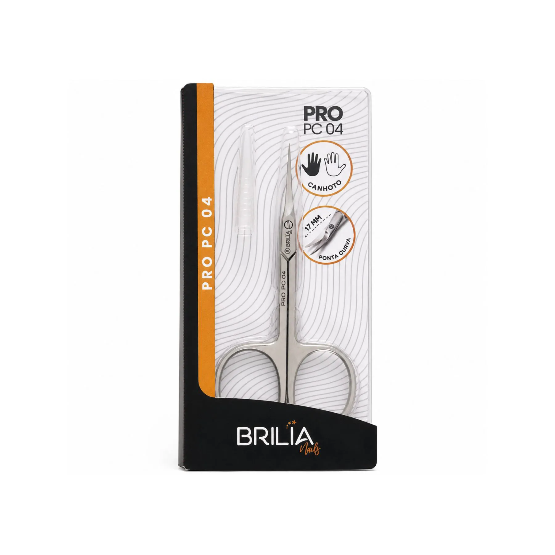 Tesoura de Cutícula PRO PC 04 Canhota Brilia Nails