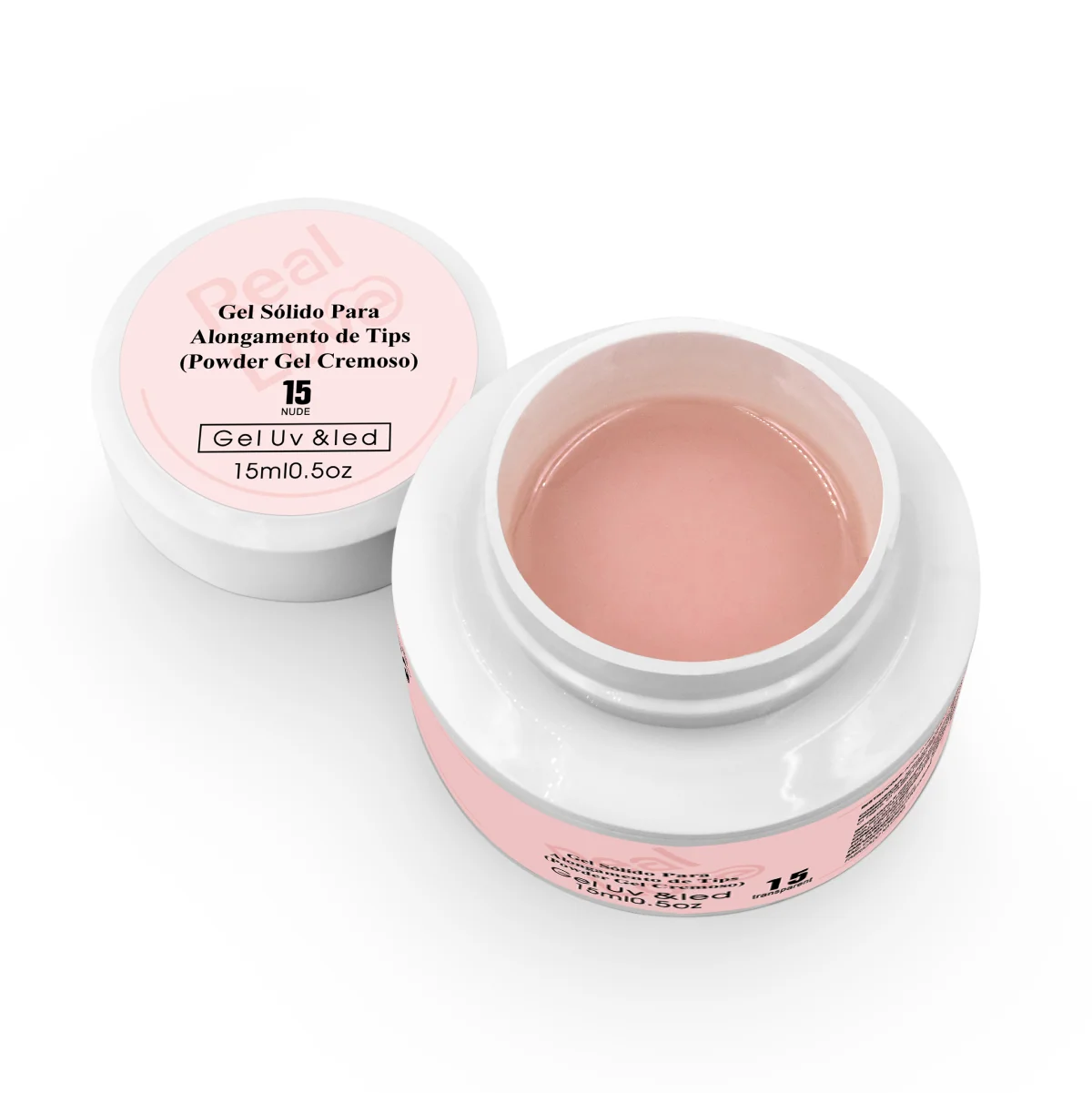 Gel de Modelagem Sólido 15ml Real Love Cor 15 Nude