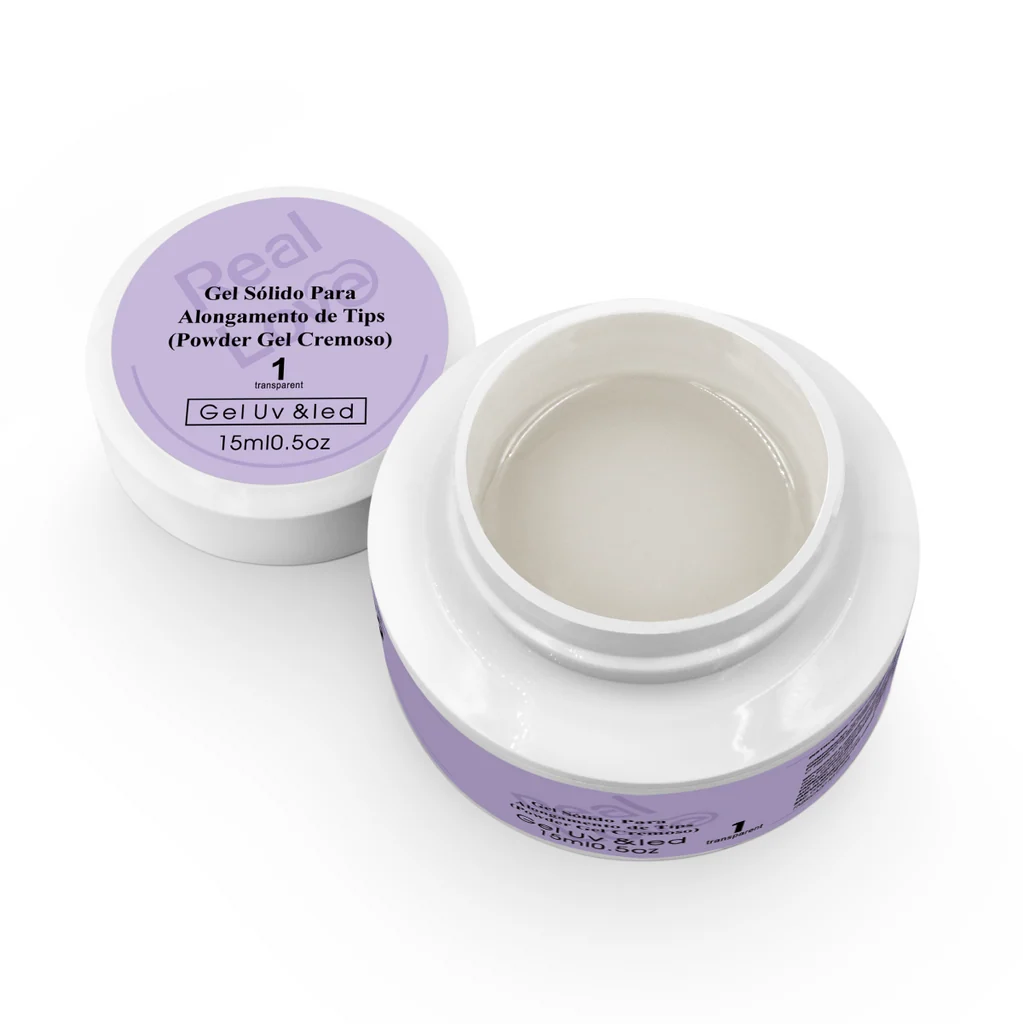Gel de Modelagem Sólido 15ml Real Love Cor 01 Transparente