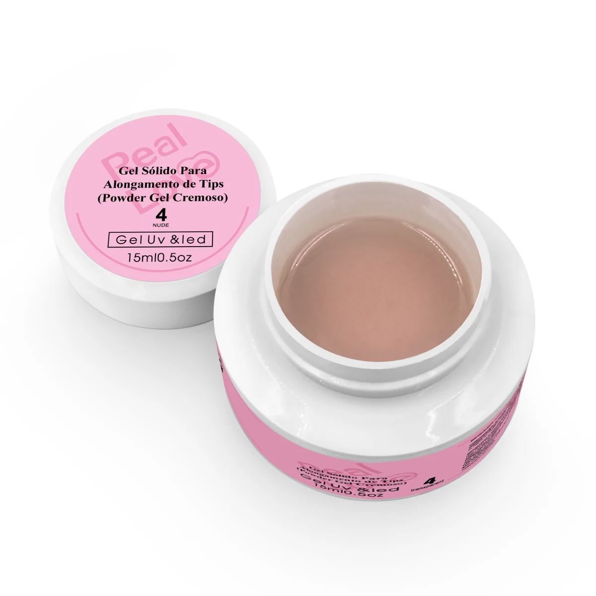 Gel de Modelagem Sólido 15ml Real Love Cor 04 Nude