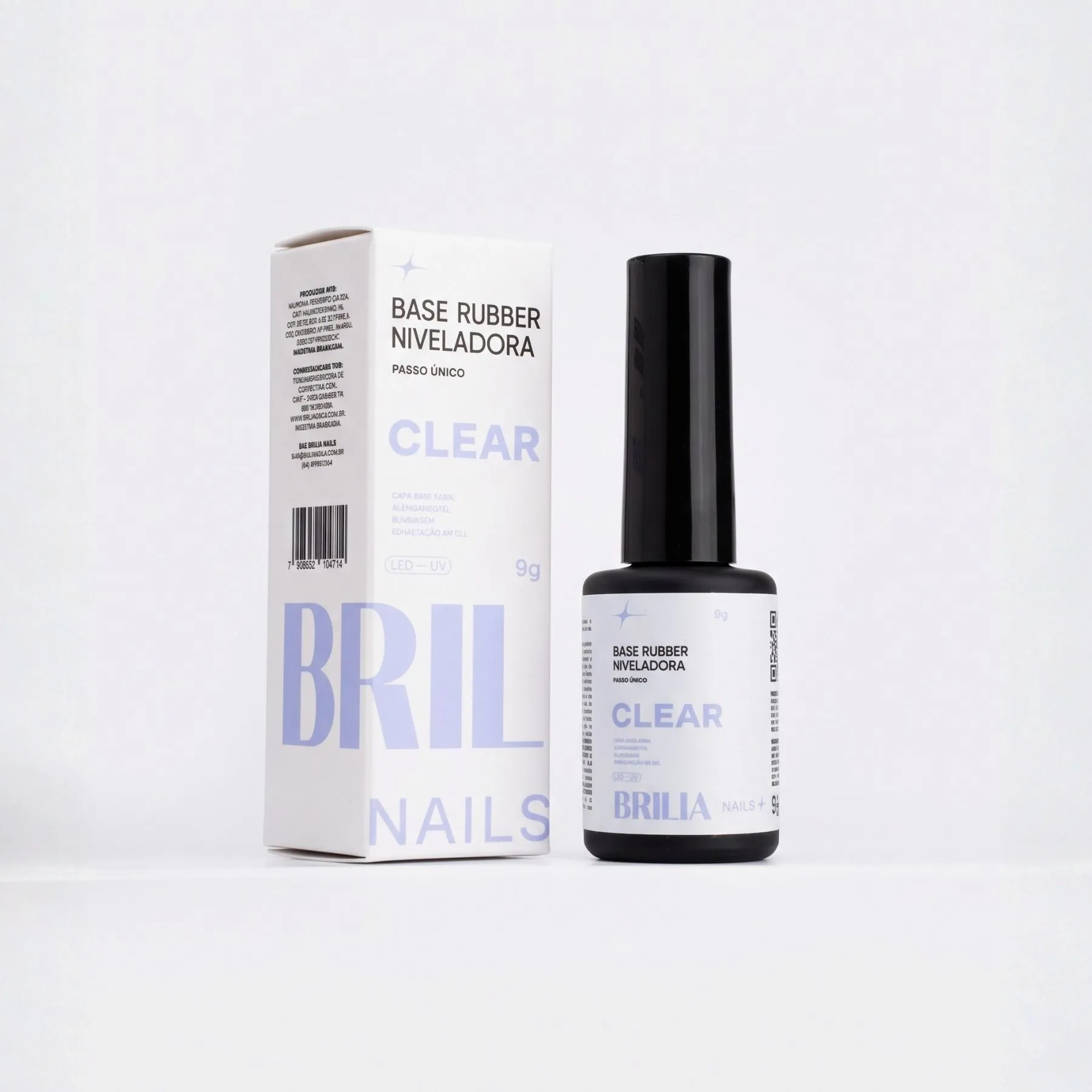 Base Rubber Niveladora Clear 9g Brilia Nails